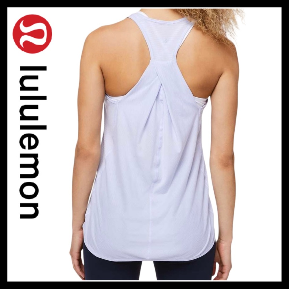 Lululemon Women’s Essential Tank Heathered Serene Blue Size (6)